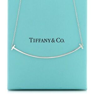 Tiffany Smile Necklace T Large Sterling Silver